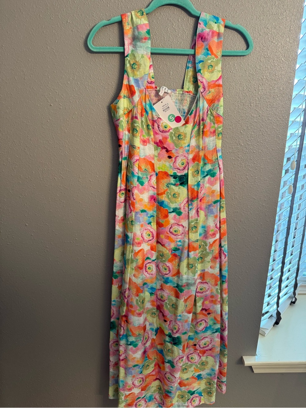 TCEC Multicolor Floral Sleeveless Maxi Dress